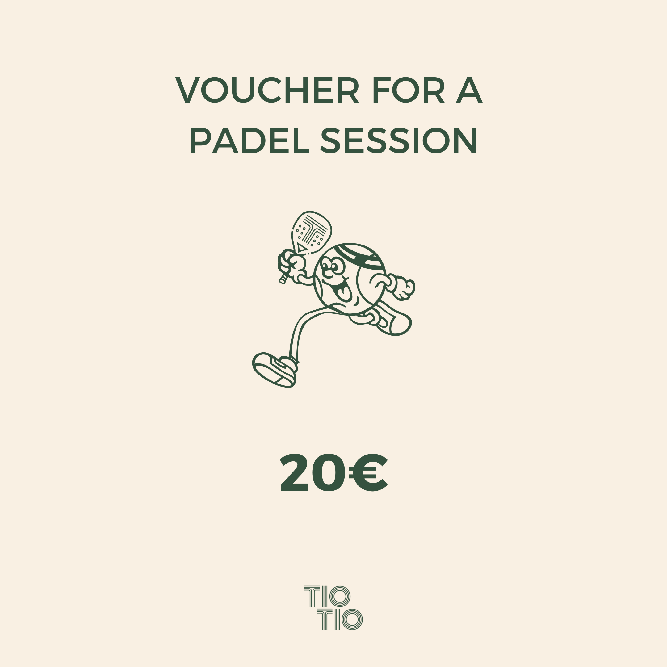 TIO TIO Voucher – Padel Session